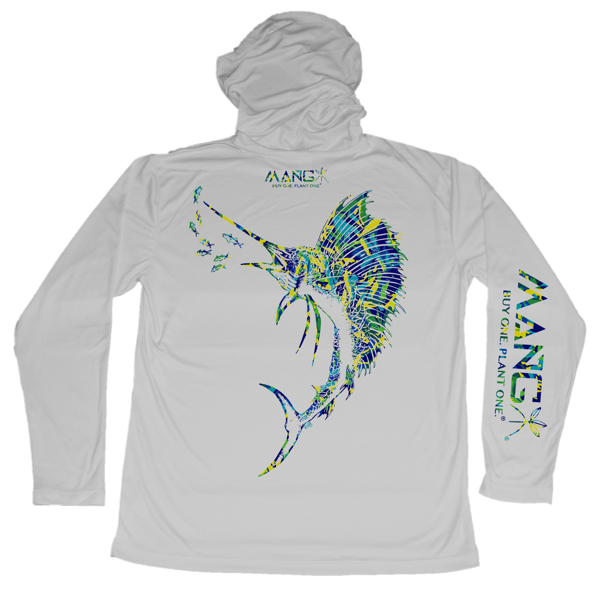 Pullover Sweatshirt Embroidered Hooked XL Gray Fishing Lures