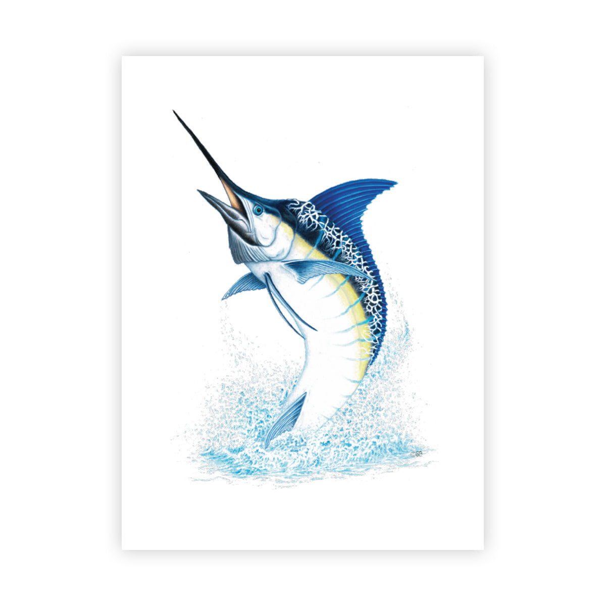 MANG Blue Marlin - Signed Art Print (Limited Edition) - -