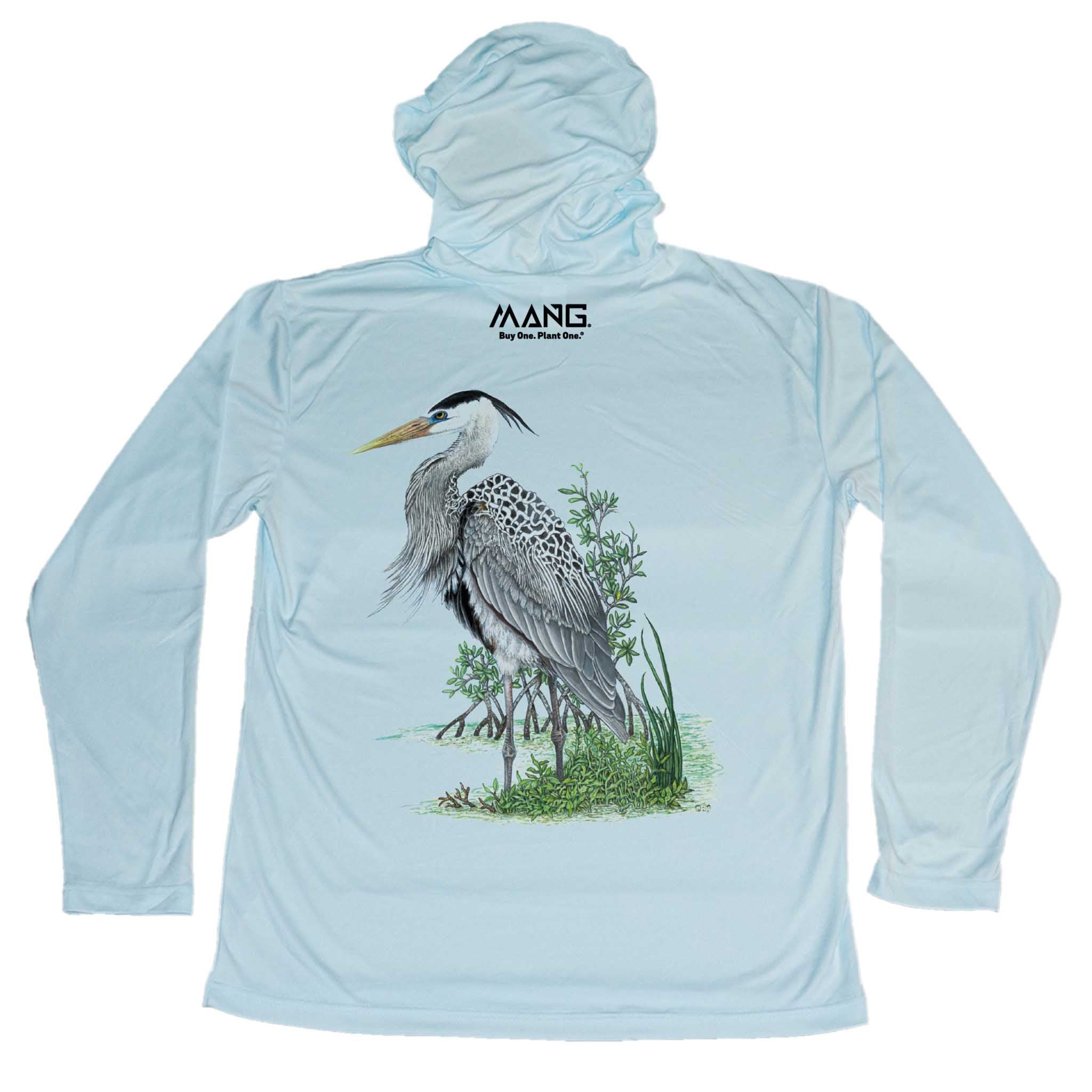 MANG Blue Heron MANG Hoodie - XS-Arctic Blue