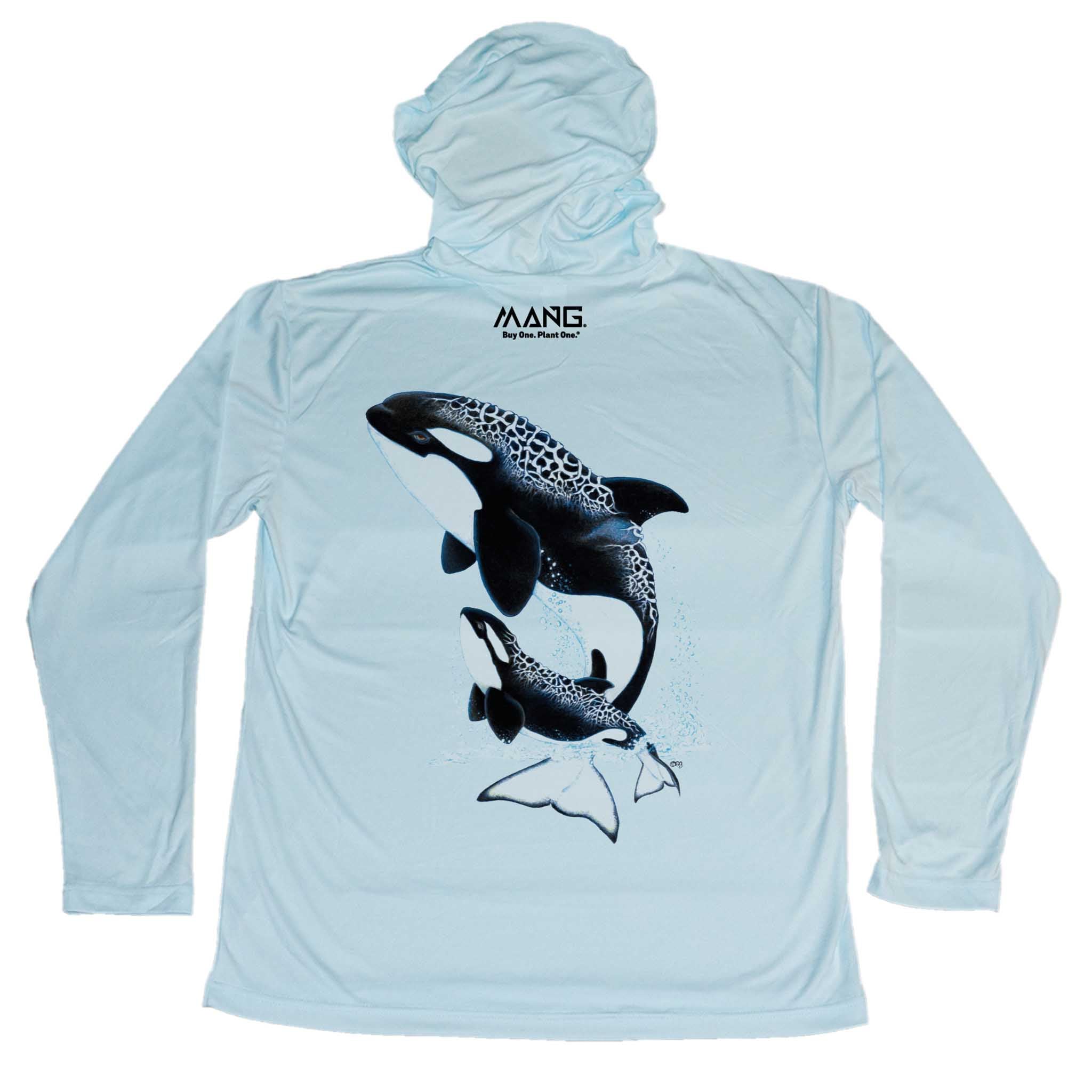 MANG Orca MANG - Youth - Hoodie - YXS-Arctic Blue