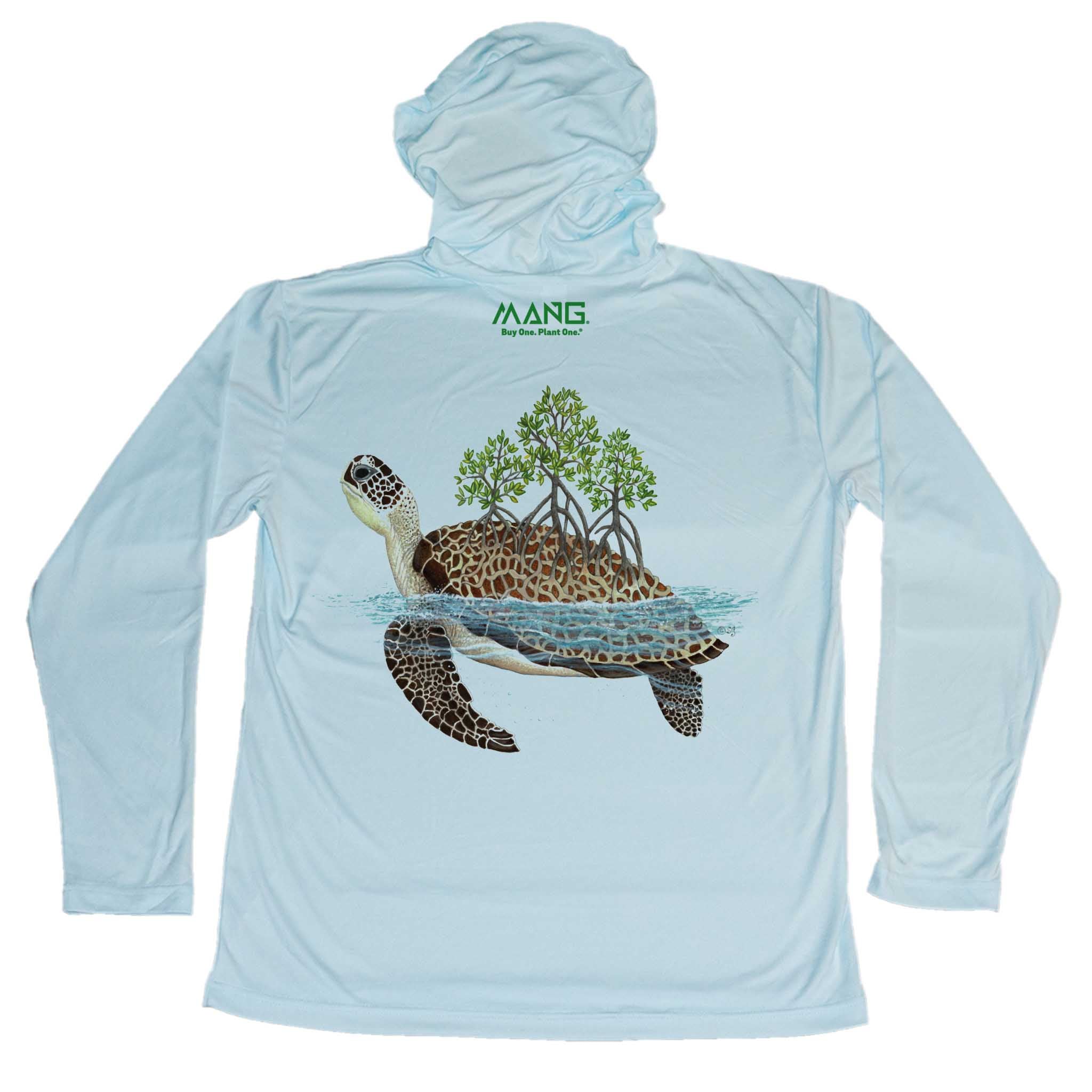 MANG Shell Grove Turtle MANG - Youth - Hoodie - YXS-Arctic Blue