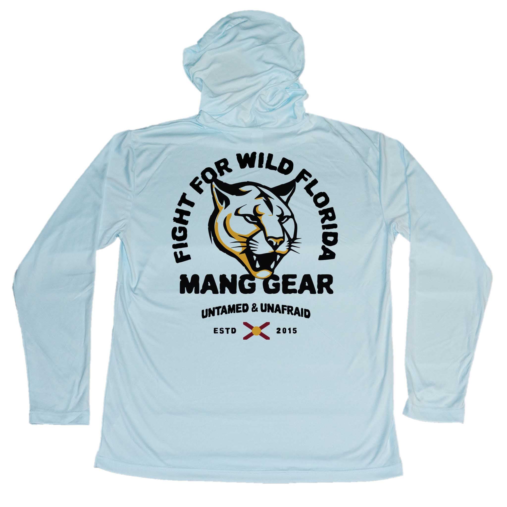 MANG Fight For Wild Florida Panther - Youth - Hoodie - YXS-Arctic Blue