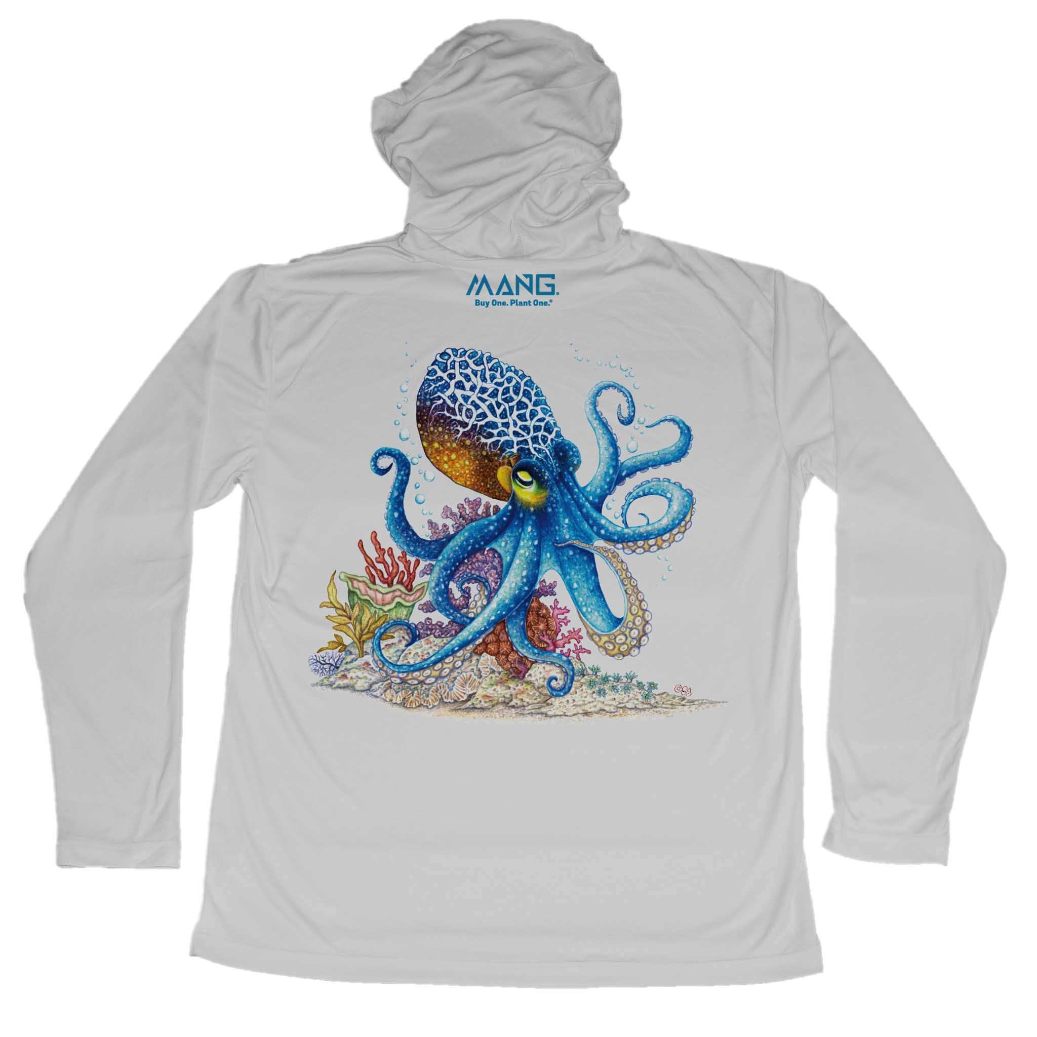 MANG Octopus MANG - Youth - Hoodie - YXS-Pearl Gray