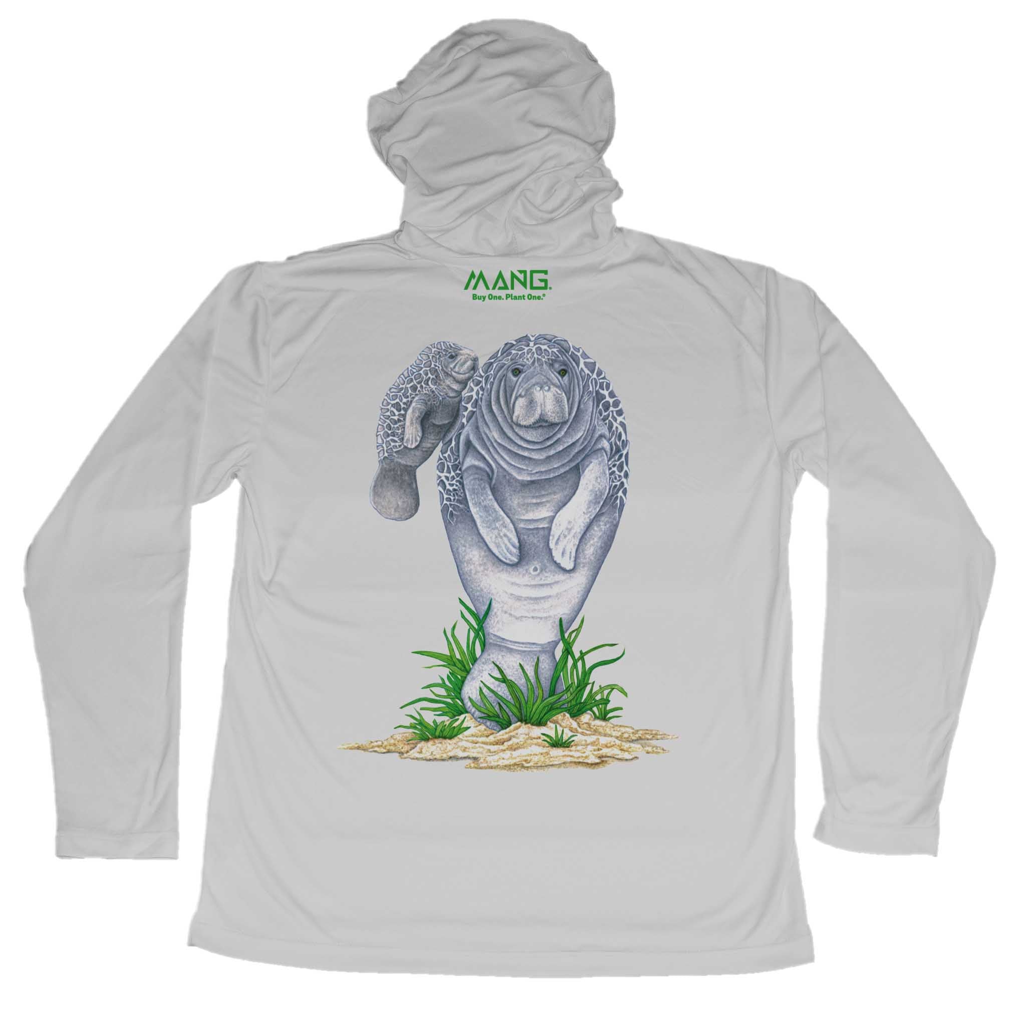 MANG Mamma Manatee MANG - Youth - Hoodie - YXS-Pearl Gray