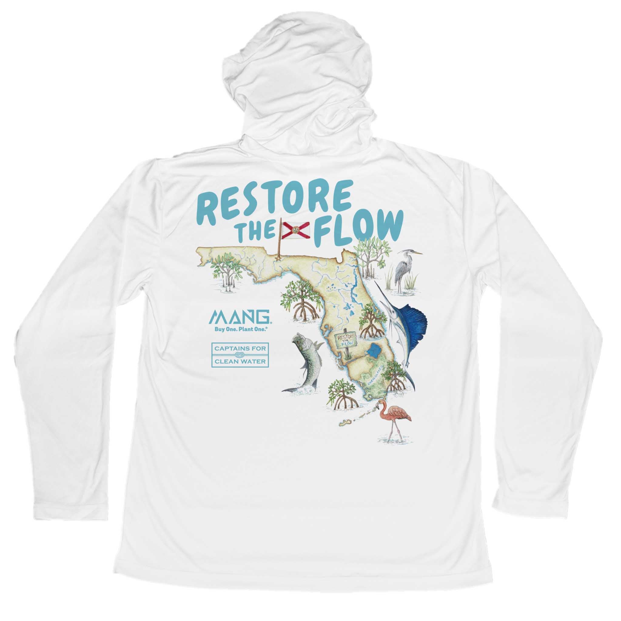 MANG Restore the Flow 2.0 - Youth - Hoodie - YXS-White