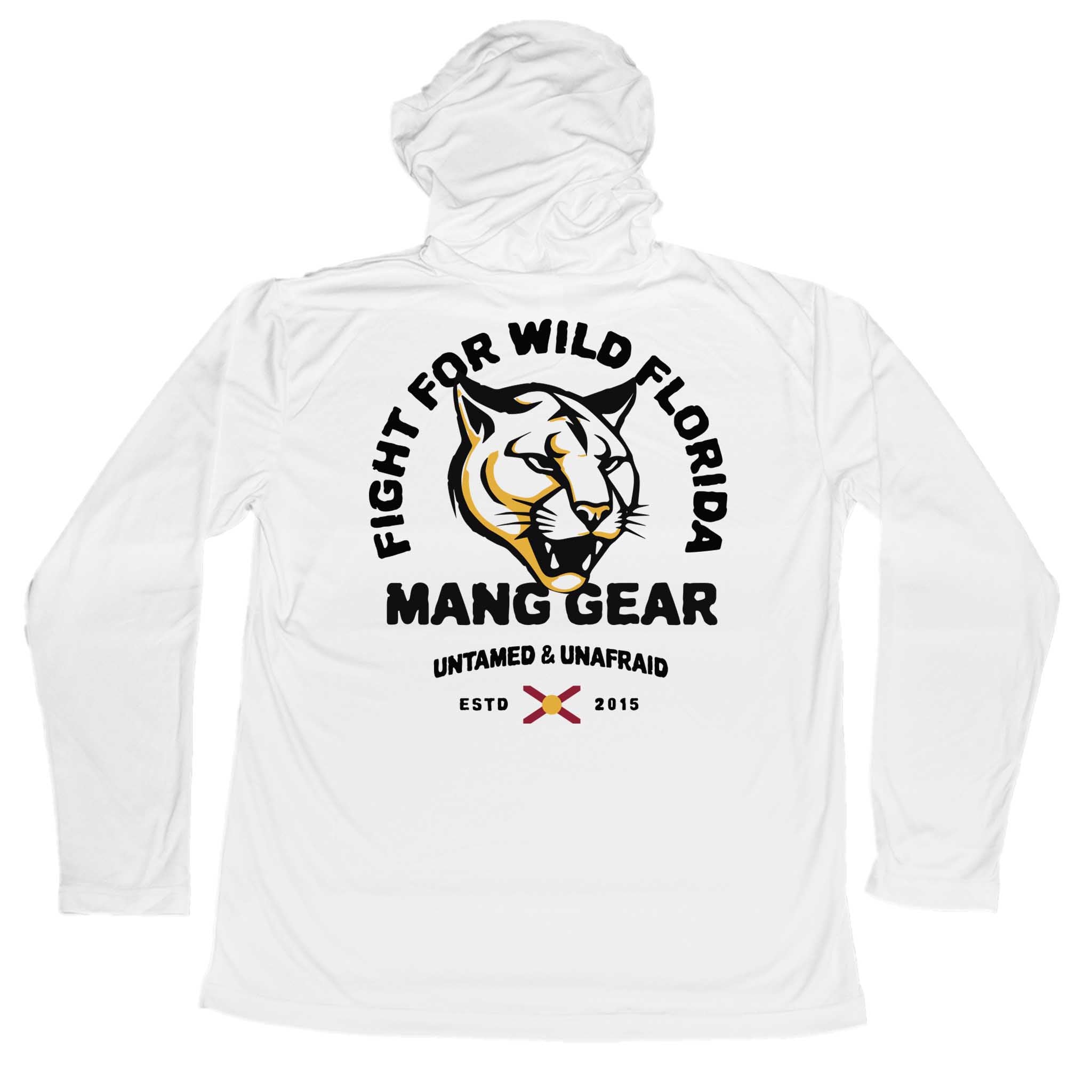 MANG Fight For Wild Florida Panther Premium Hoodie - S-White