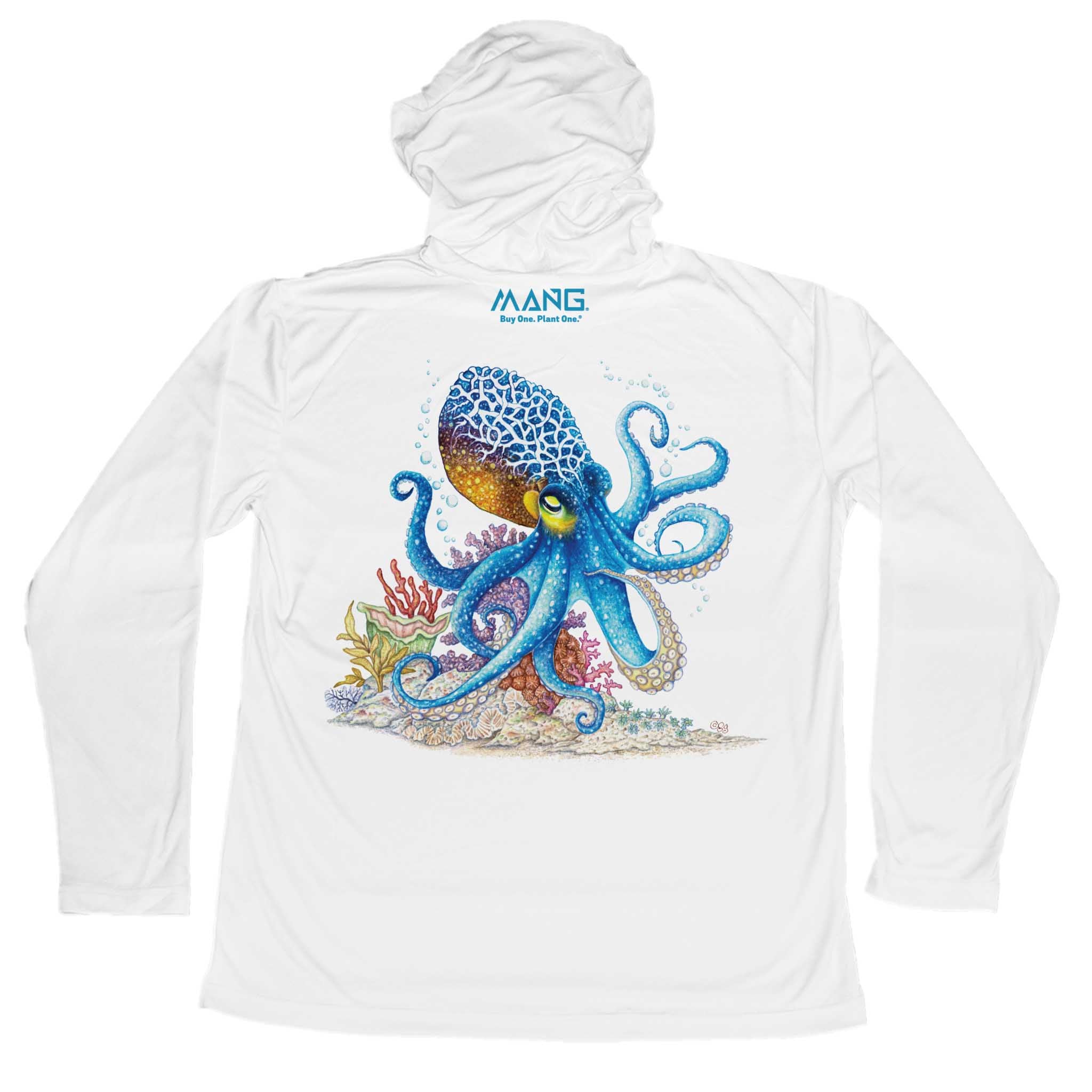 MANG Octopus MANG - Youth - Hoodie - YXS-White