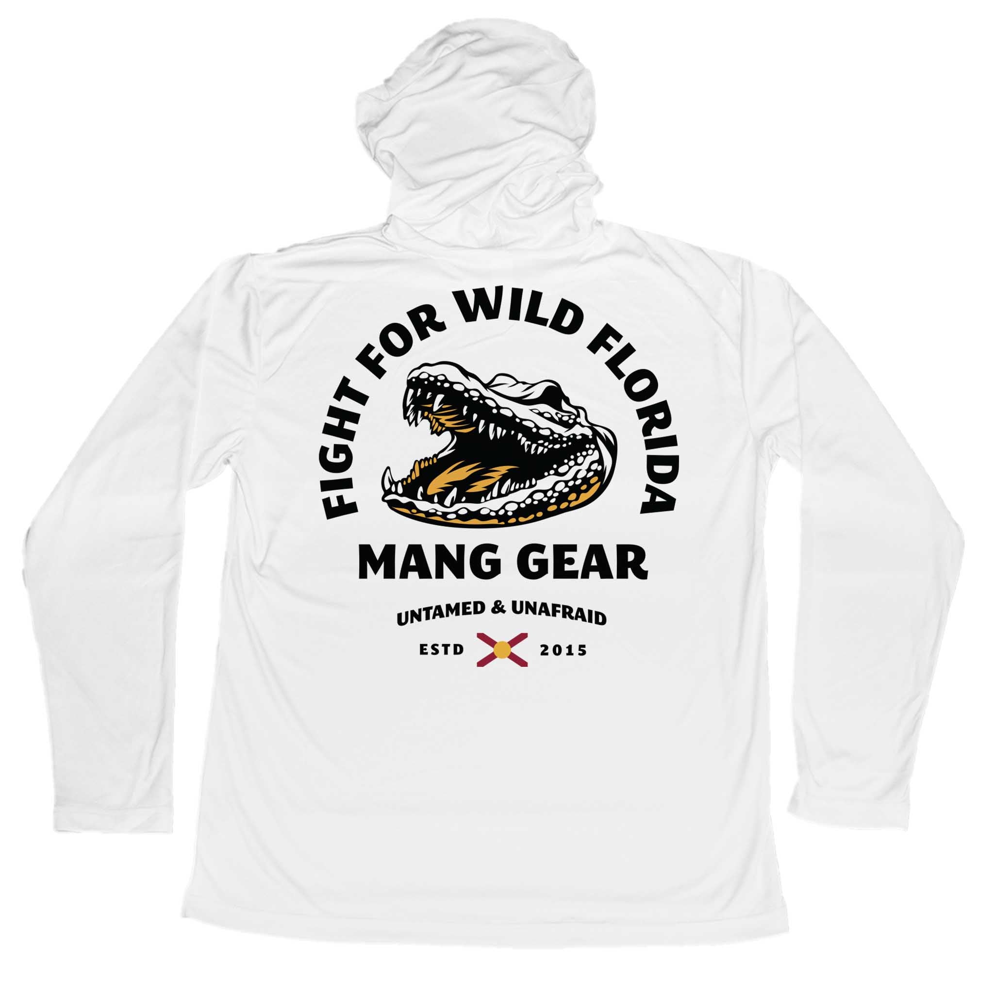 MANG Fight For Wild Florida Gator - Youth - Hoodie - YXS-White