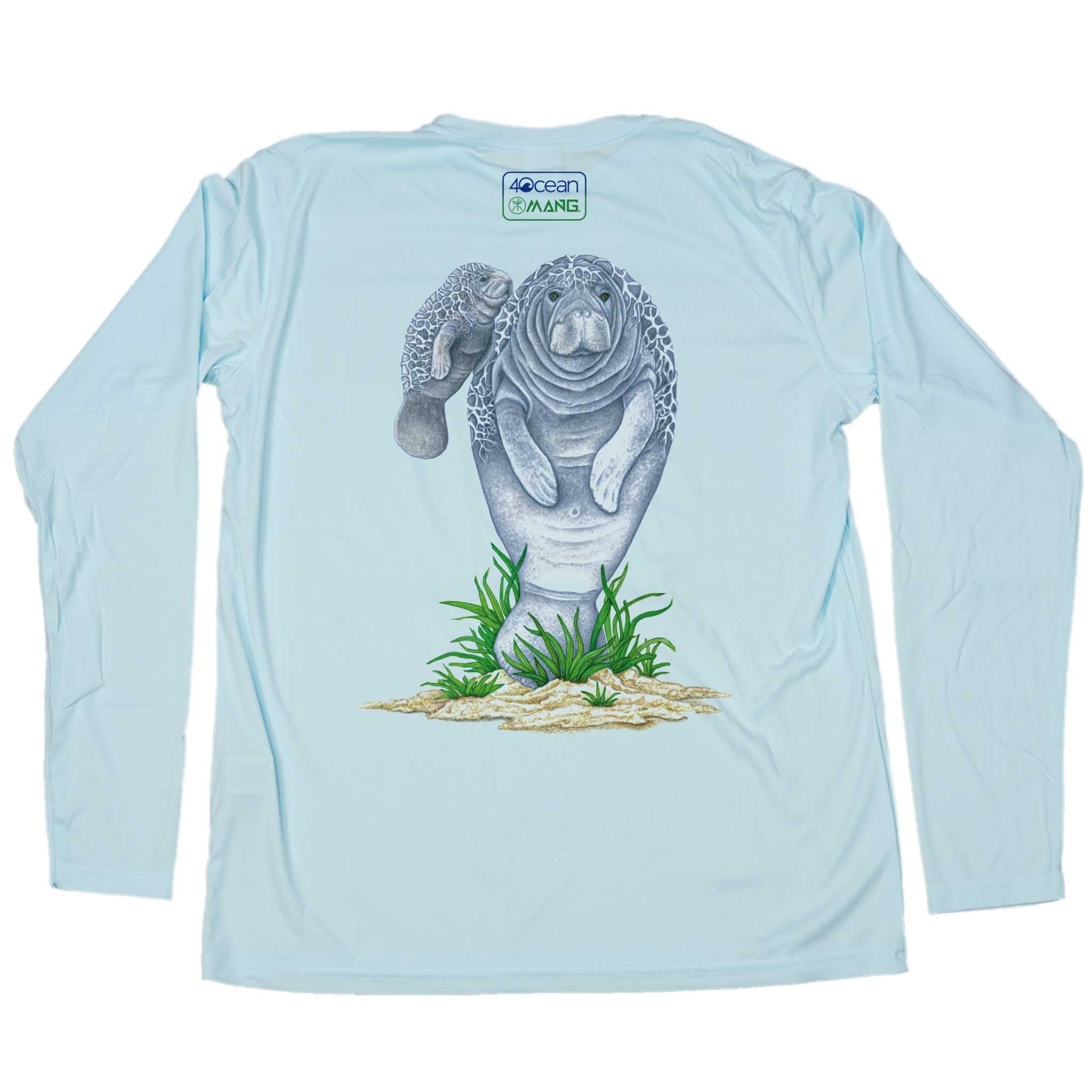 MANG 4ocean Mamma Manatee Eco LS - Men's - XS-Arctic Blue