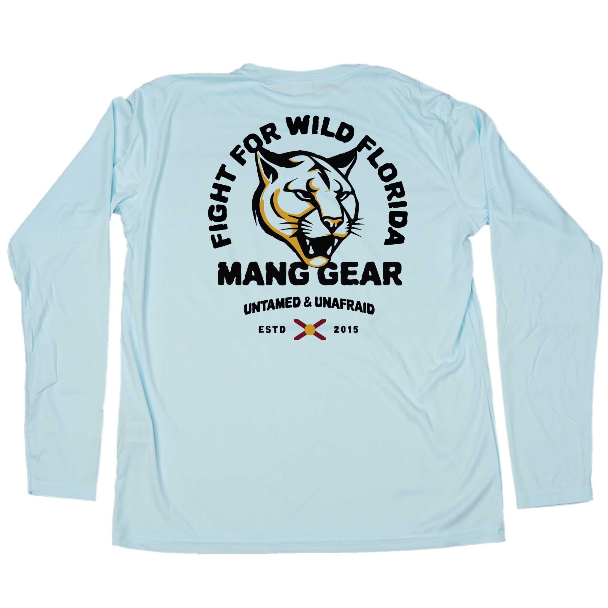 MANG Fight For Wild Florida Panther - LS - XS-Arctic Blue