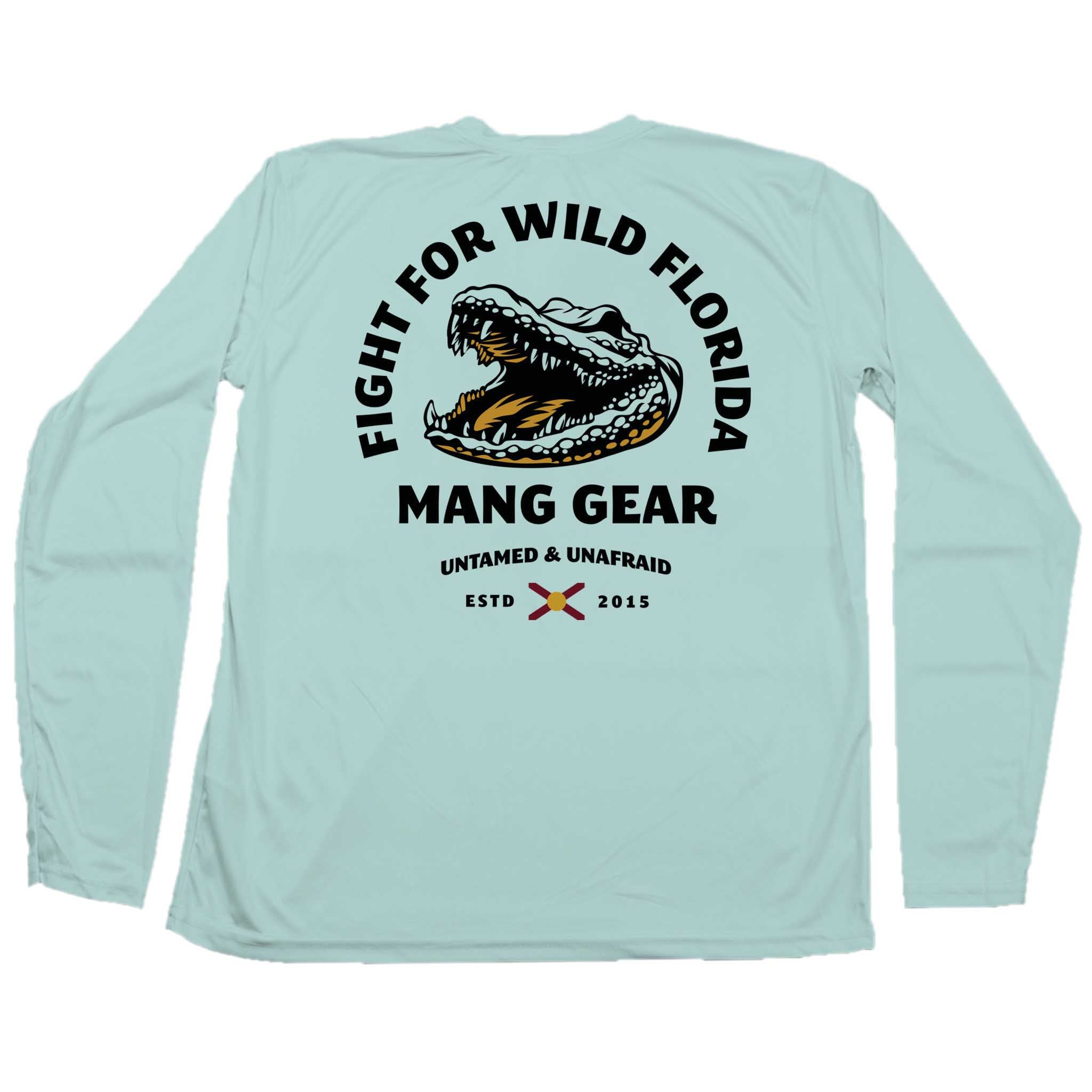 MANG Fight For Wild Florida Gator - LS - XS-Seagrass