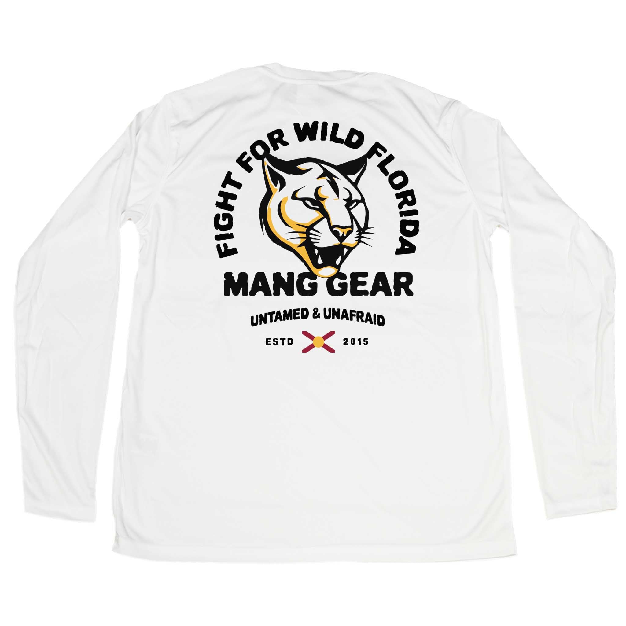 MANG Fight For Wild Florida Panther - LS - XS-White