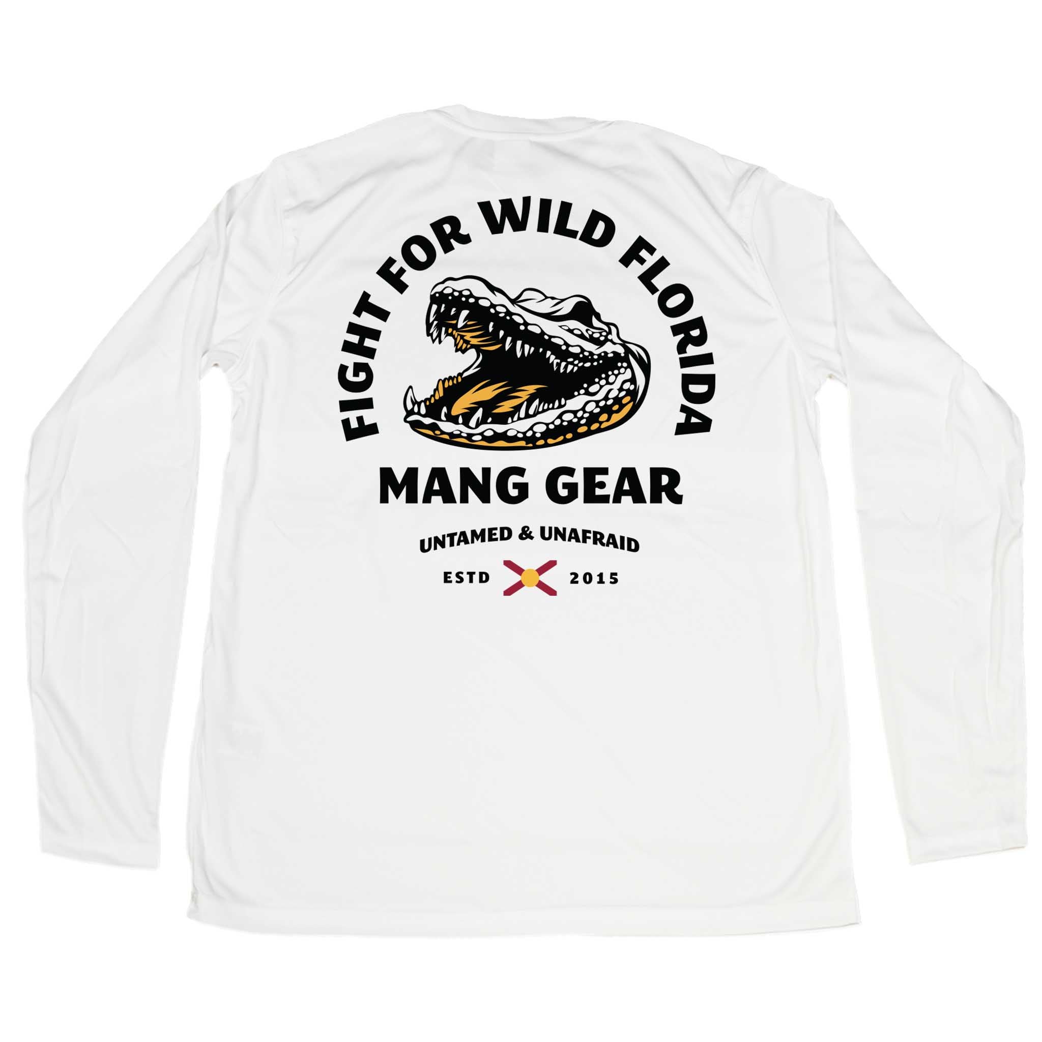 MANG Fight For Wild Florida - LS - XS-White