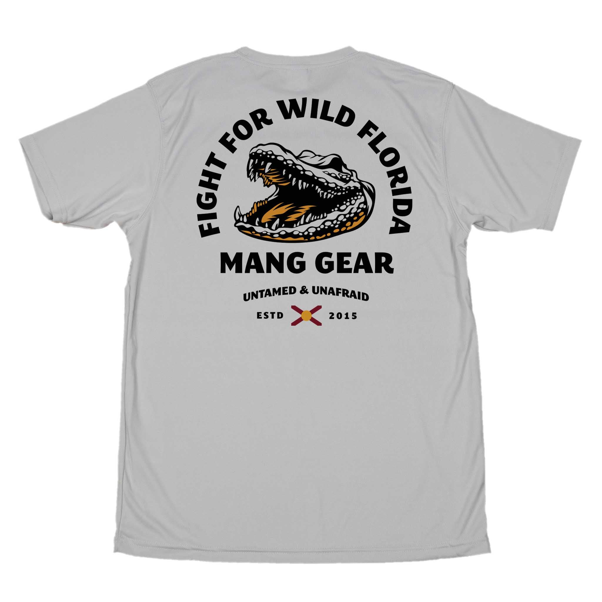 MANG Fight For Wild Florida Gator - SS - XS-Pearl Grey