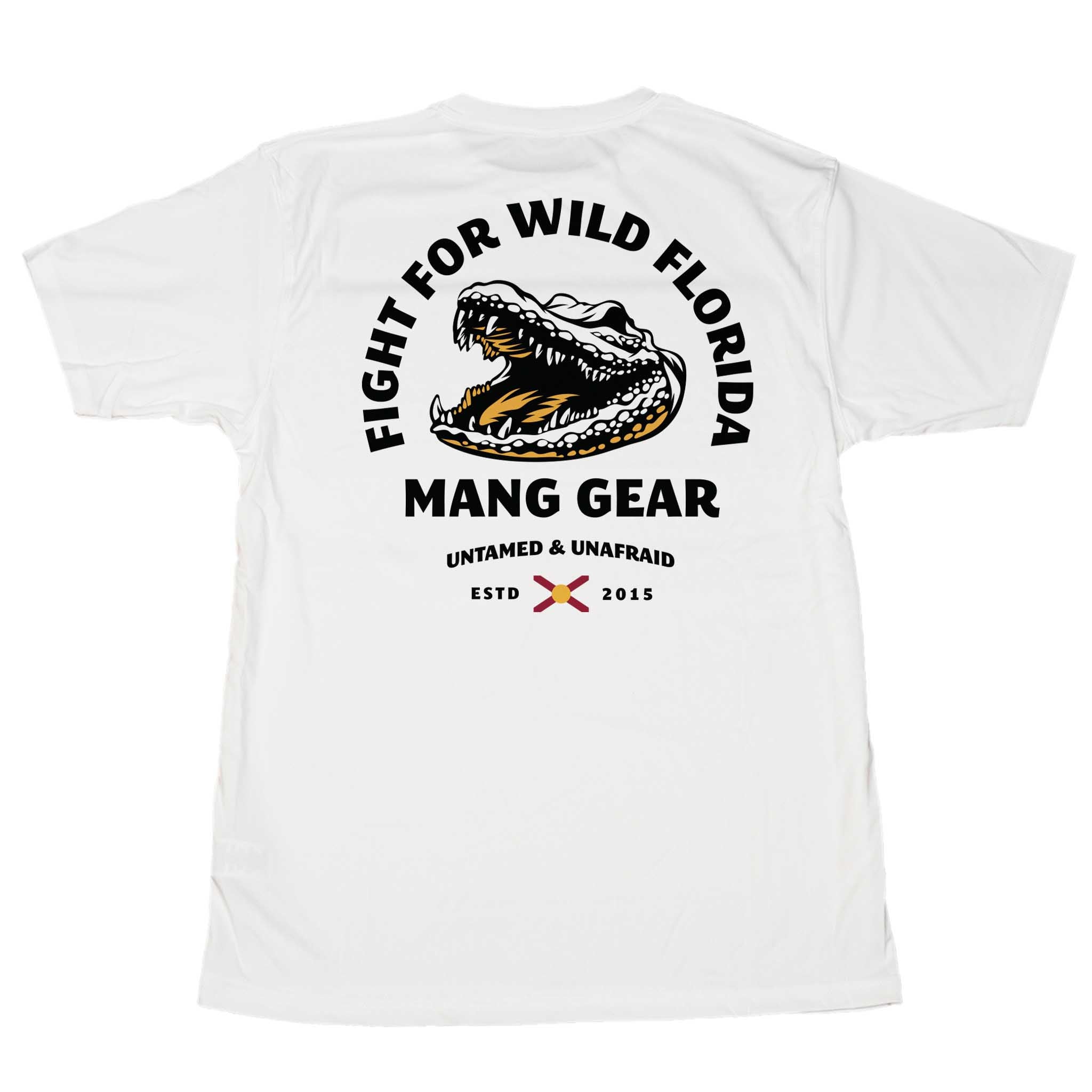 MANG Fight For Wild Florida Gator - SS - XS-White