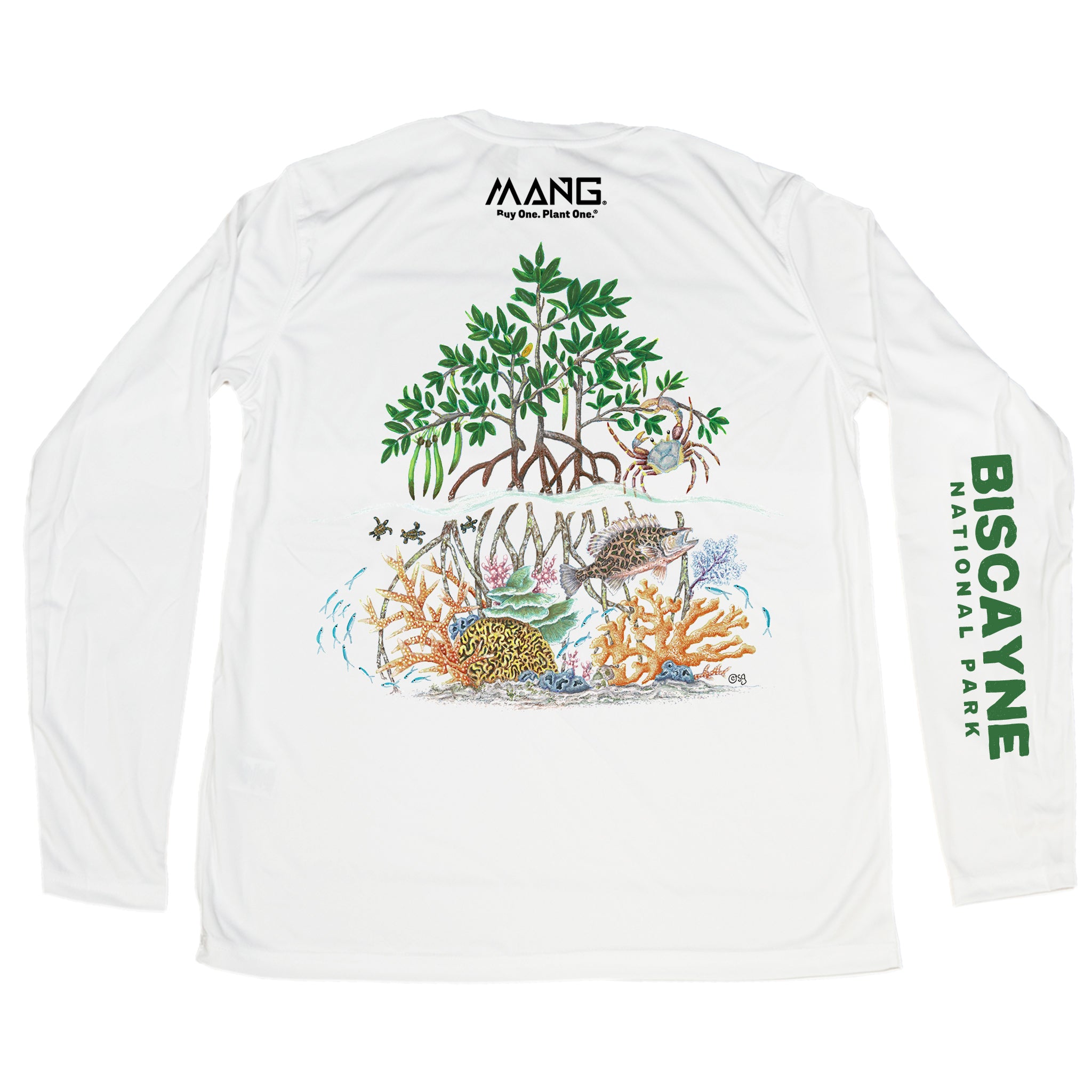 MANG Florida Alliance Raise The Reef - LS - XS-White