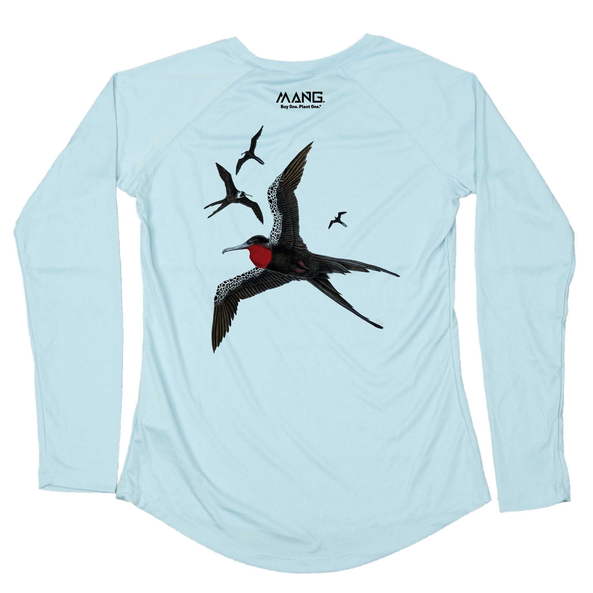 MANG Frigatebirds MANG - Women's - LS - XS-Arctic Blue