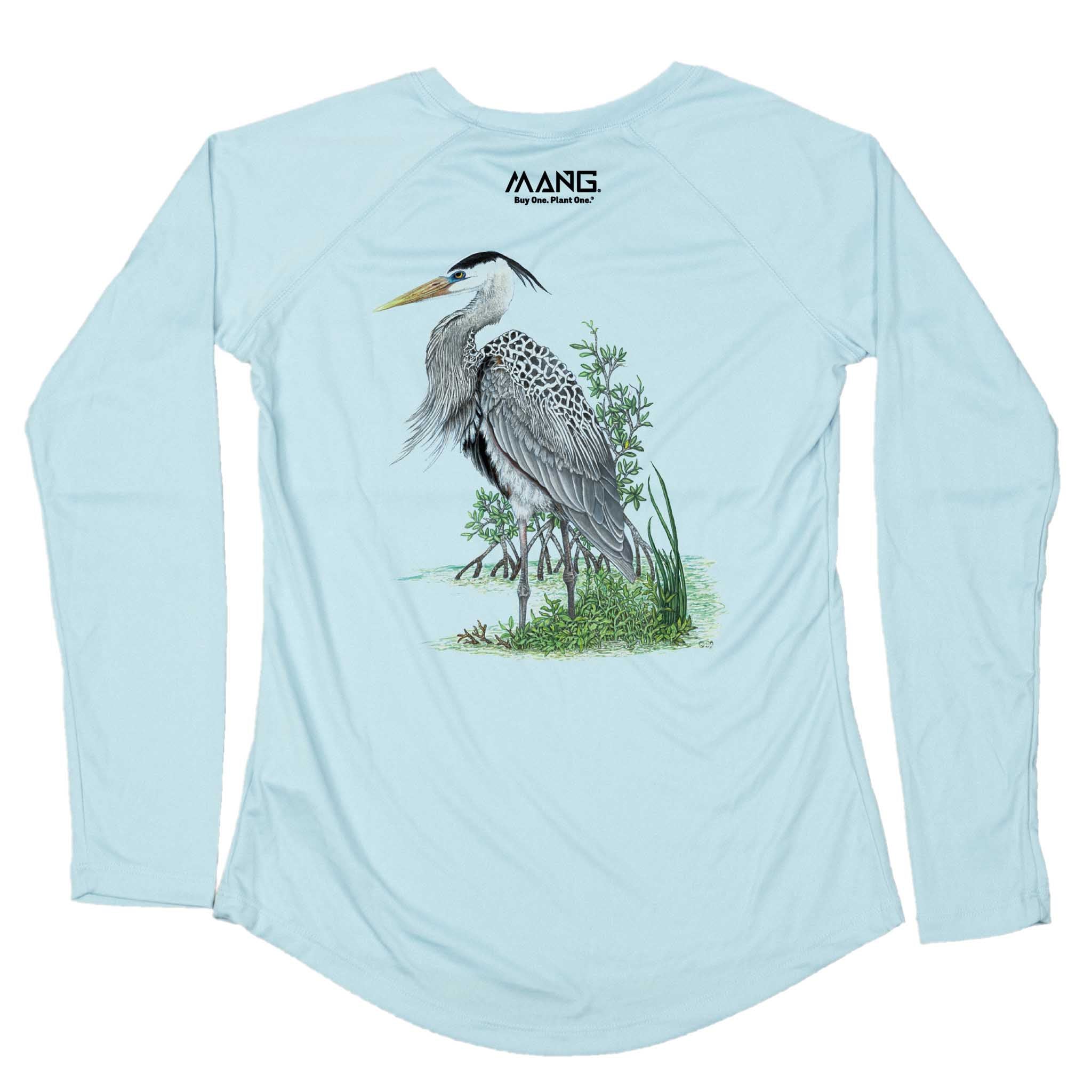 MANG Blue Heron MANG - Women's - LS - XS-Arctic Blue