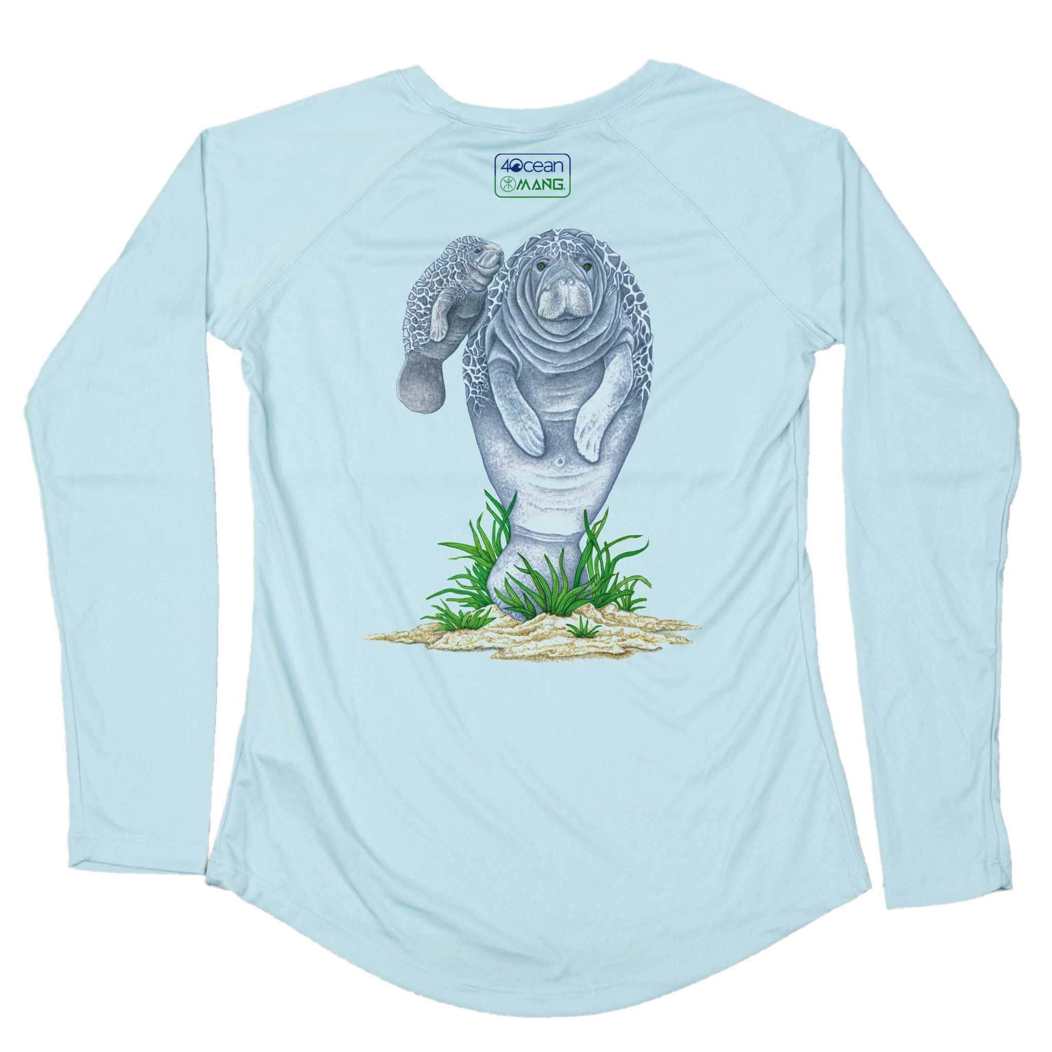 MANG 4ocean Mamma Manatee Eco LS - Women's - XS-Arctic Blue