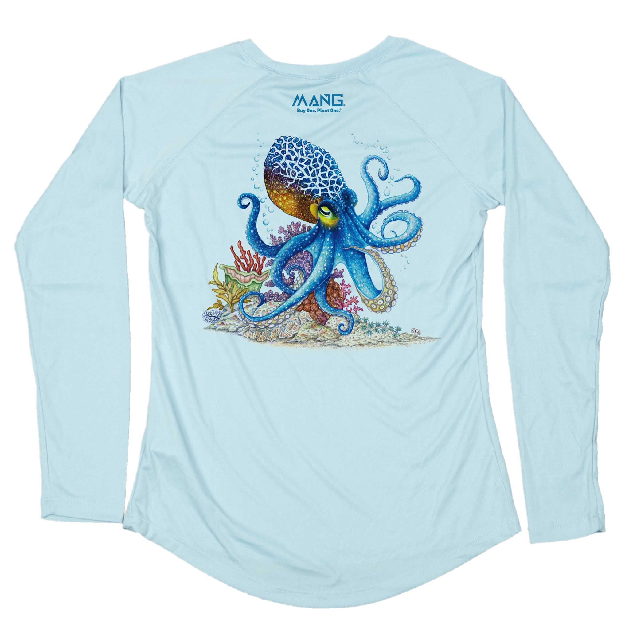 MANG Octopus MANG - Women's - LS - XS-Arctic Blue