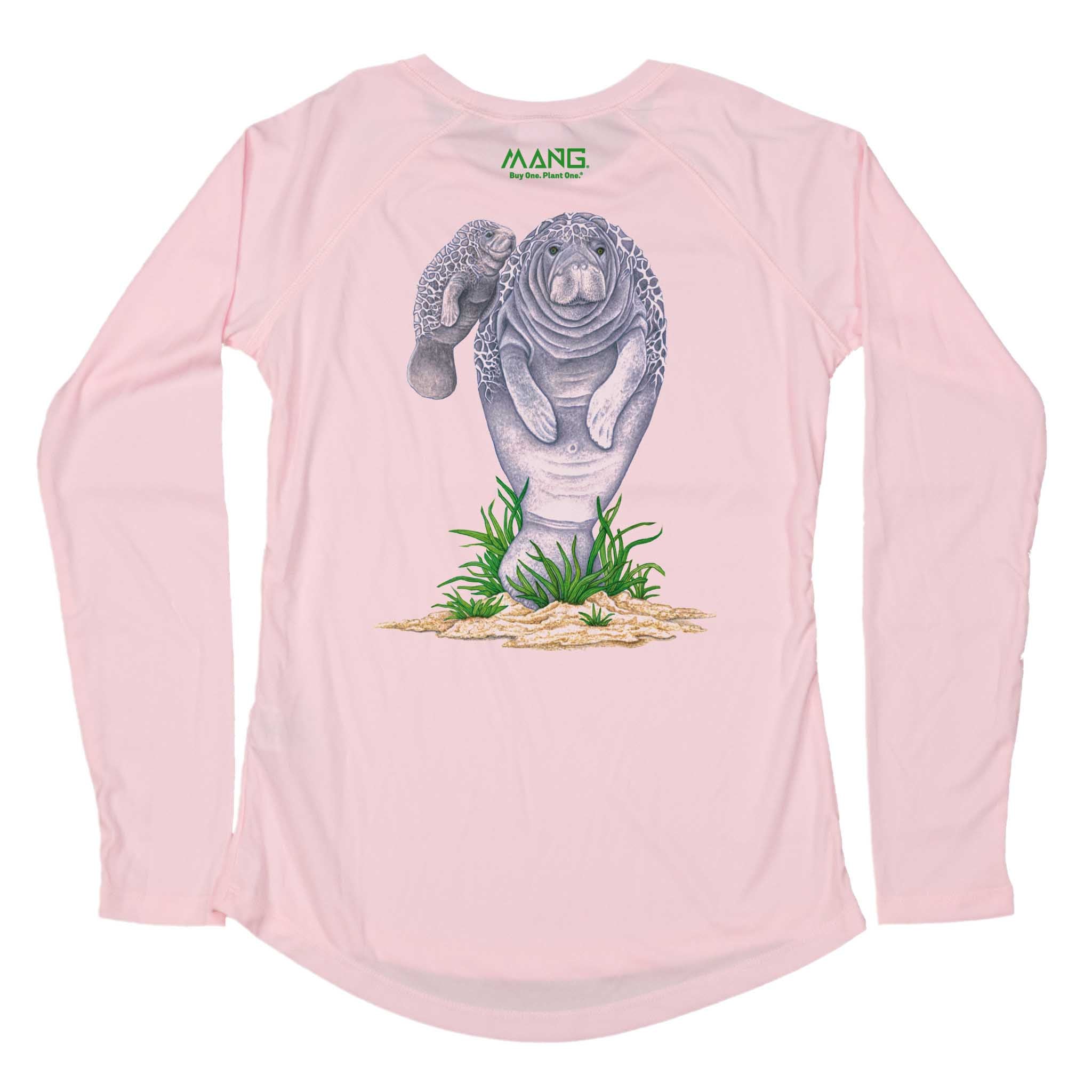 MANG Mamma Manatee MANG - Women's - LS - XS-Pink