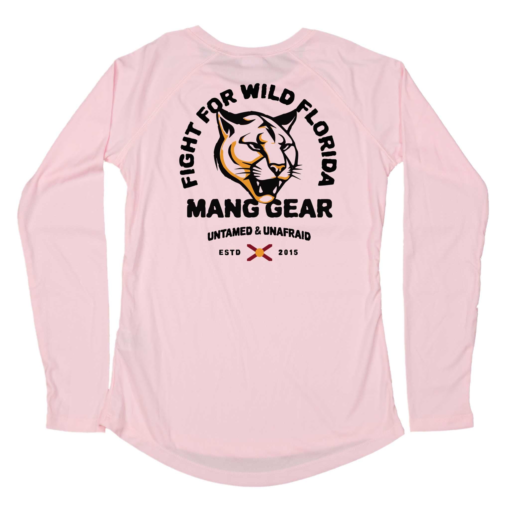 MANG Fight For Wild Florida Panther - Women's - LS - XS-Pink