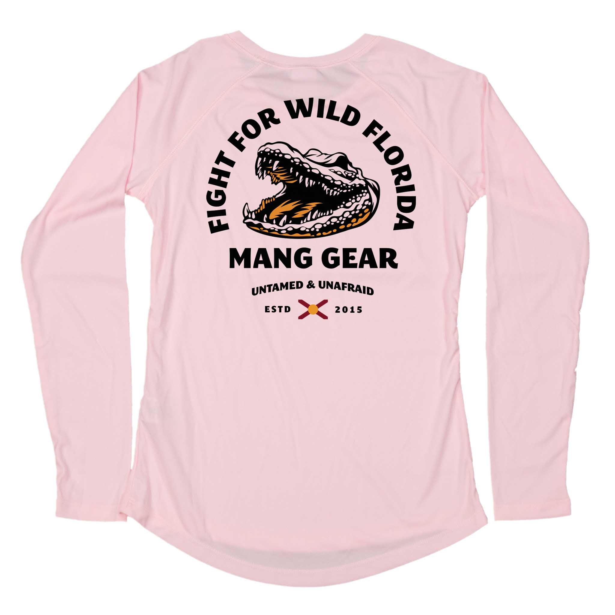 MANG Fight For Wild Florida Gator - Women's - LS - XS-Pink