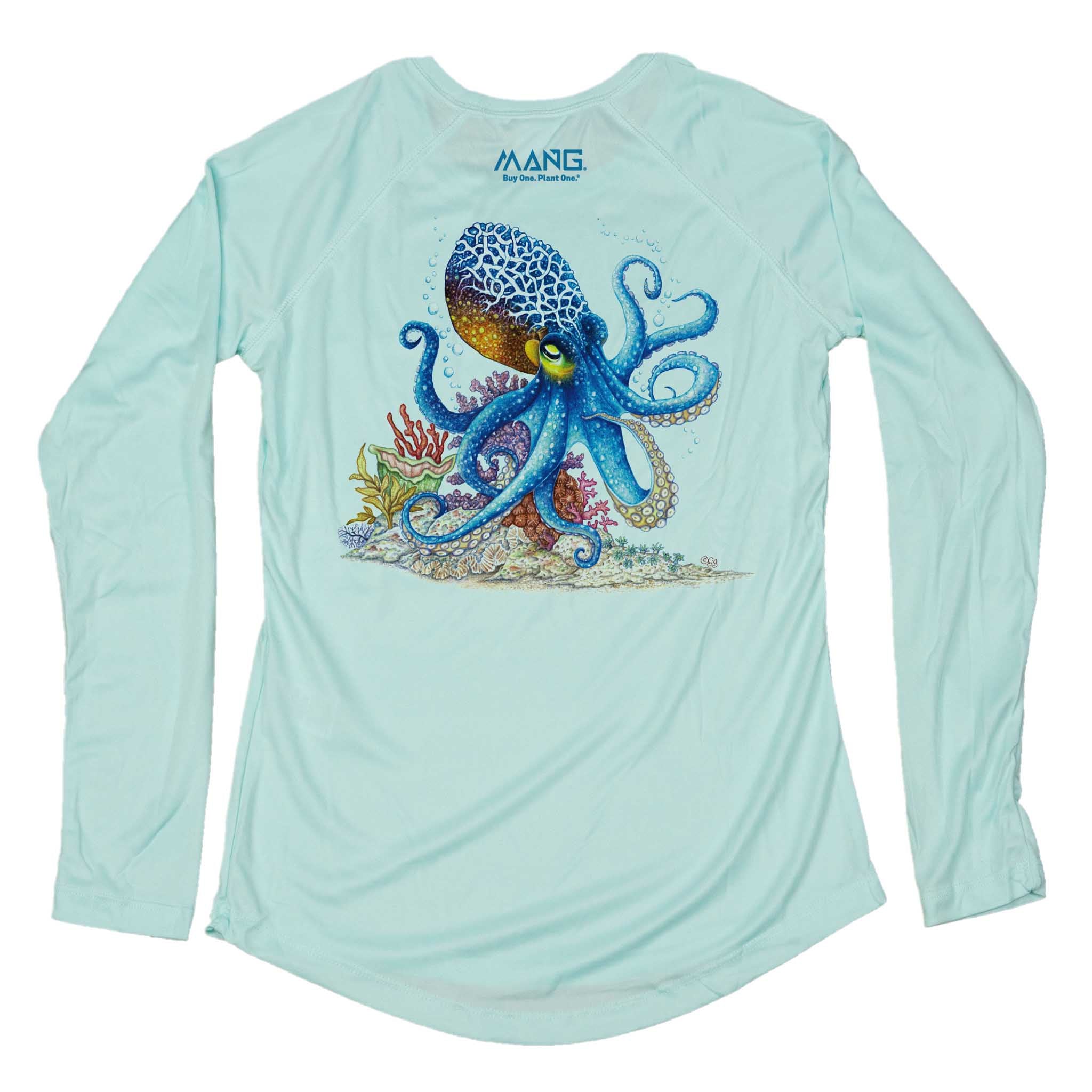 MANG Octopus MANG - Women's - LS - XS-Seagrass