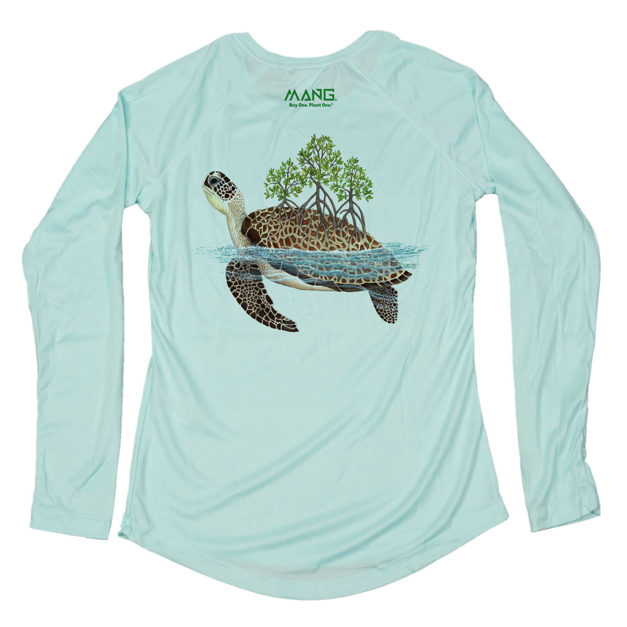 MANG Shell Grove Turtle MANG - Women's - LS - XS-Seagrass