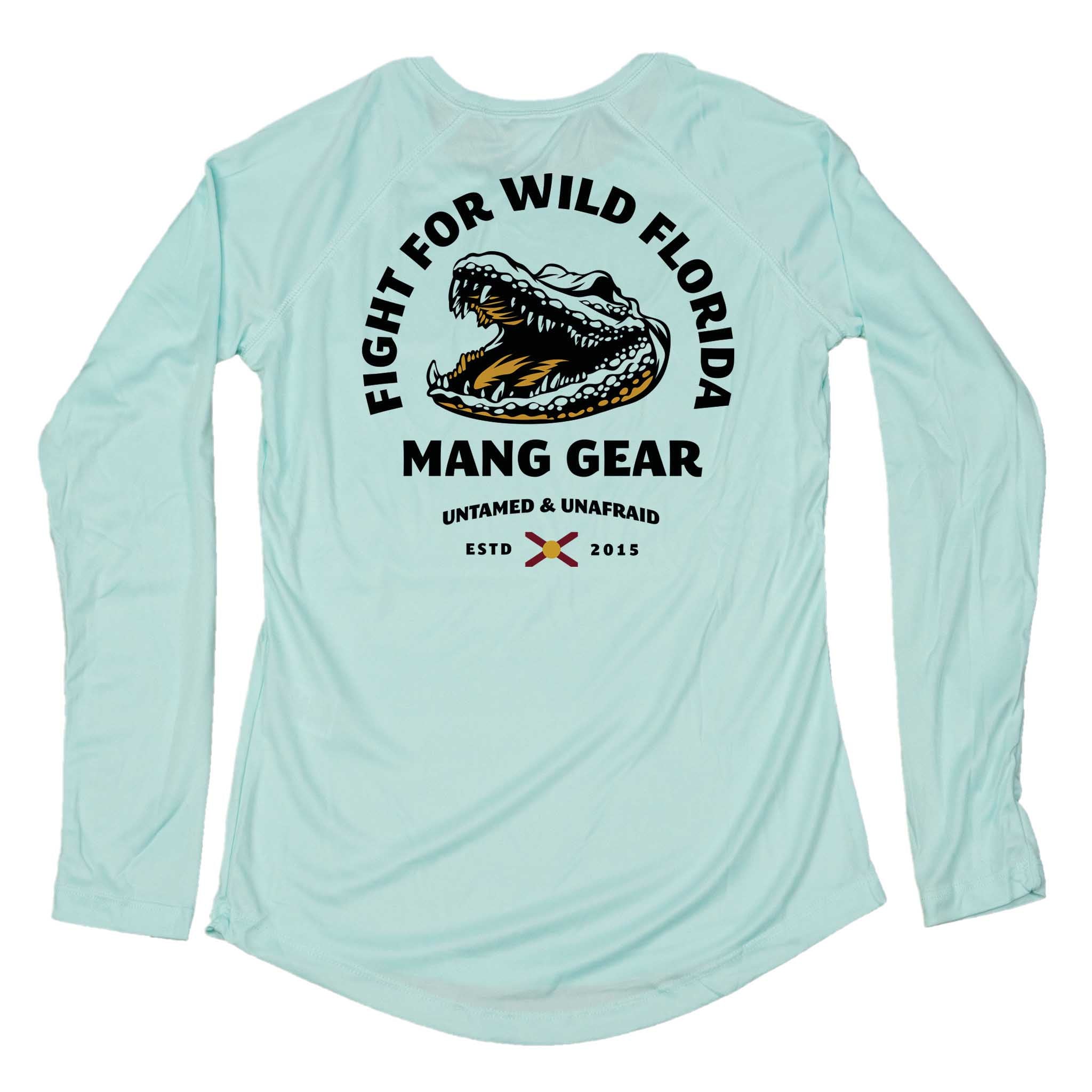 MANG Fight For Wild Florida Gator - Women's - LS - XS-Seagrass