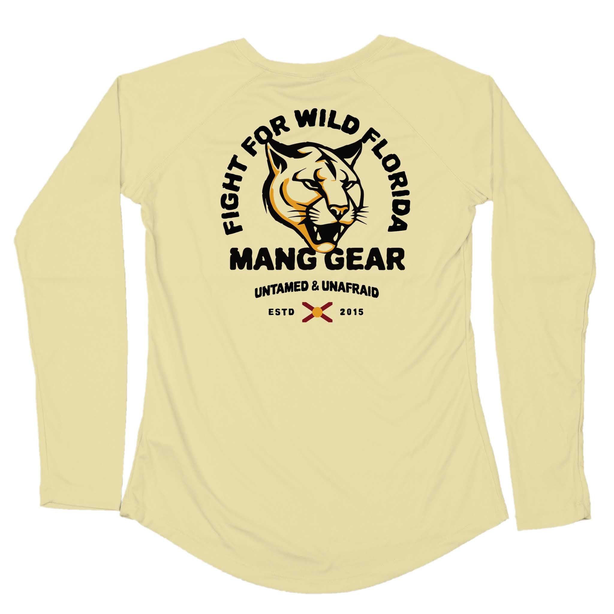 MANG Fight For Wild Florida Panther - Women's - LS - XS-Sunshine Yellow