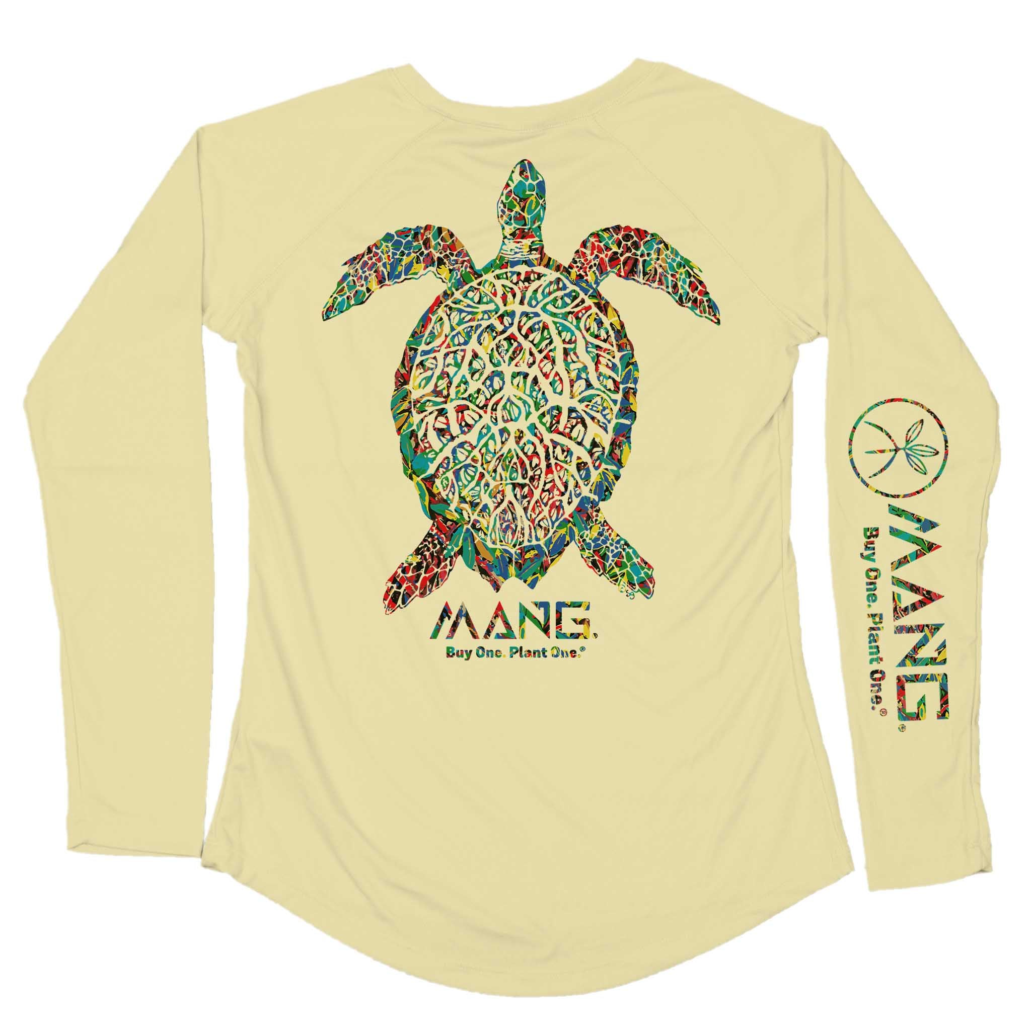 MANG Planting Hope Turtle Women's LS - XS-Sunshine Yellow