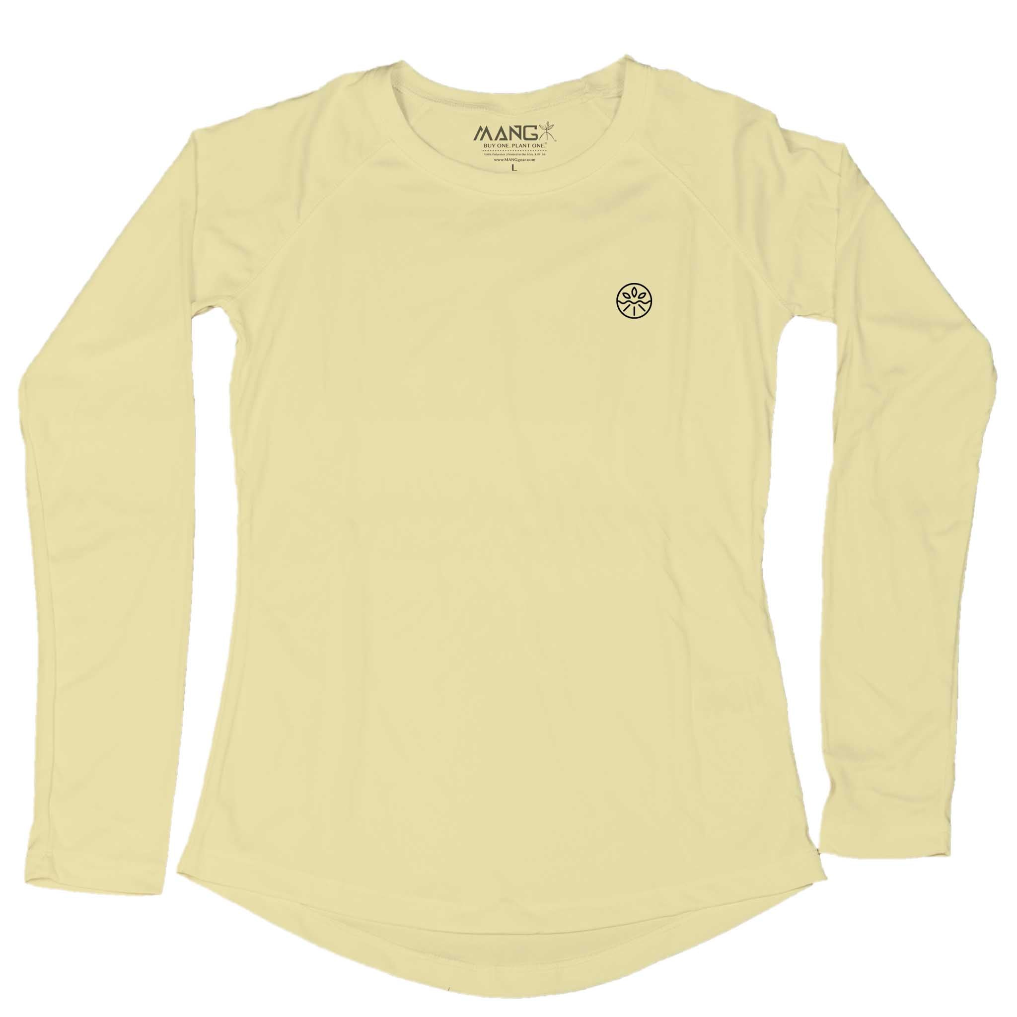 MANG Logo MANG - Women's - LS - XS-Sunshine Yellow