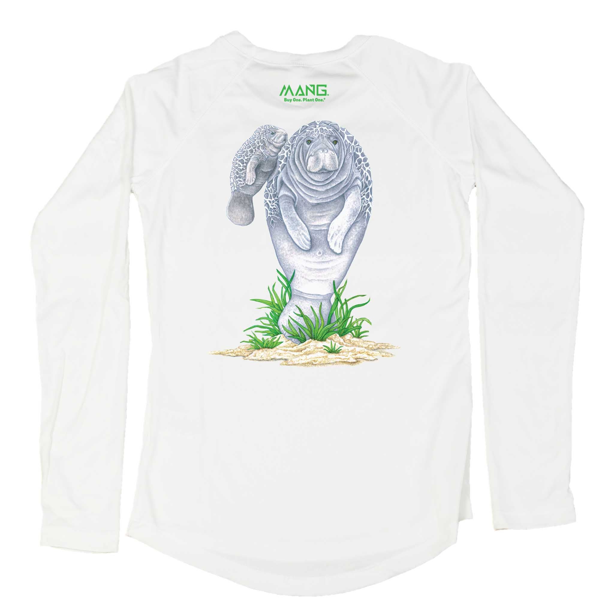 MANG Mamma Manatee MANG - Women's - LS - XS-White