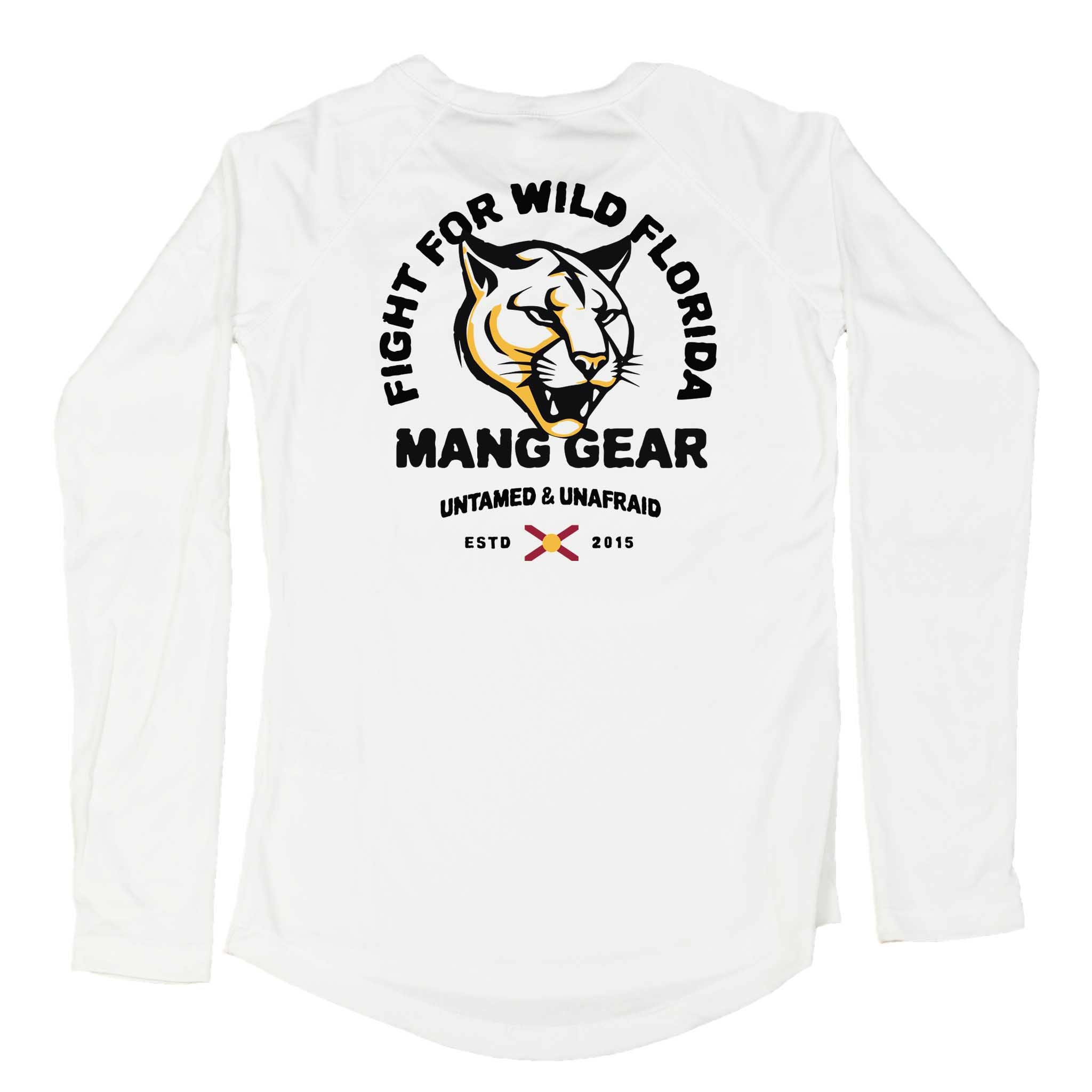 MANG Fight For Wild Florida Panther - Women's - LS - XS-White