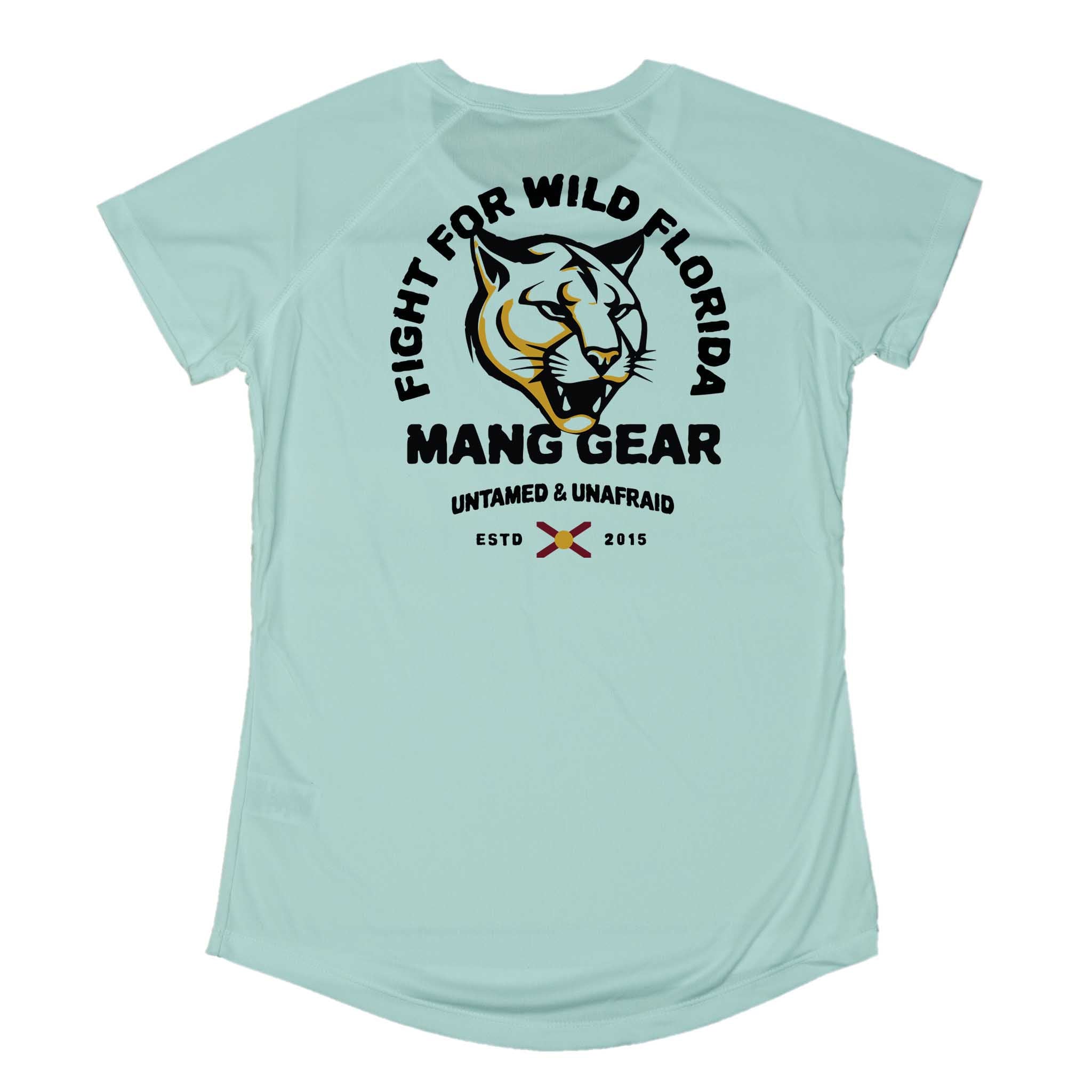 MANG Fight For Wild Florida Panther - Women's - SS - XS-Seagrass