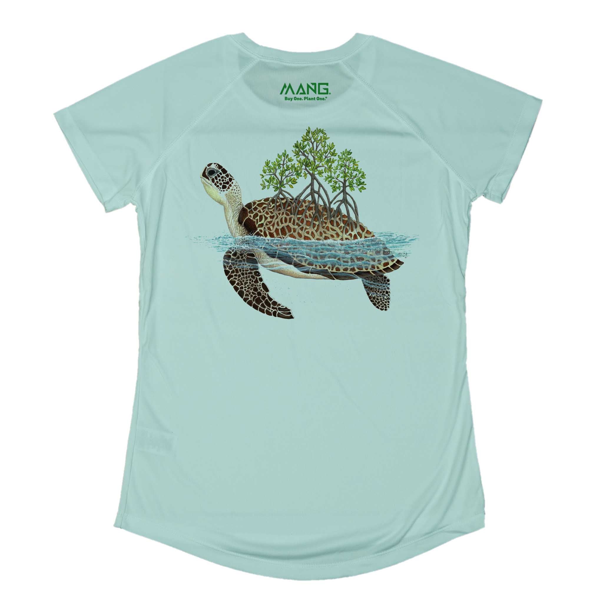 MANG Shell Grove Turtle MANG - Women's - SS - XS-Seagrass