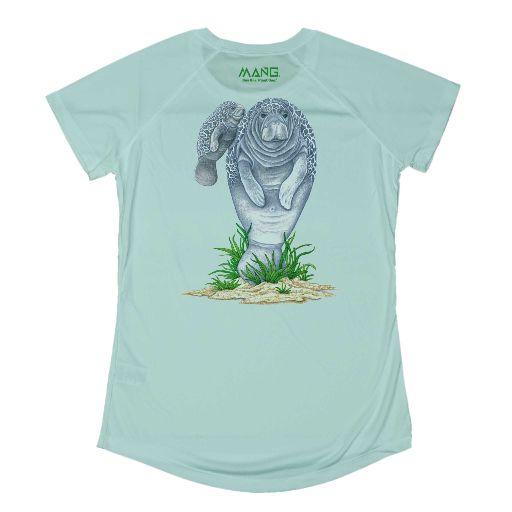 MANG Mamma Manatee MANG - Women's - SS - XS-Seagrass