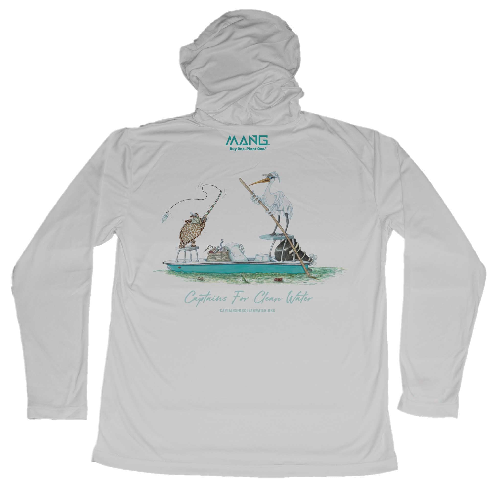 MANG Captain Cleanwater - Youth - Hoodie - YXS-Pearl Gray