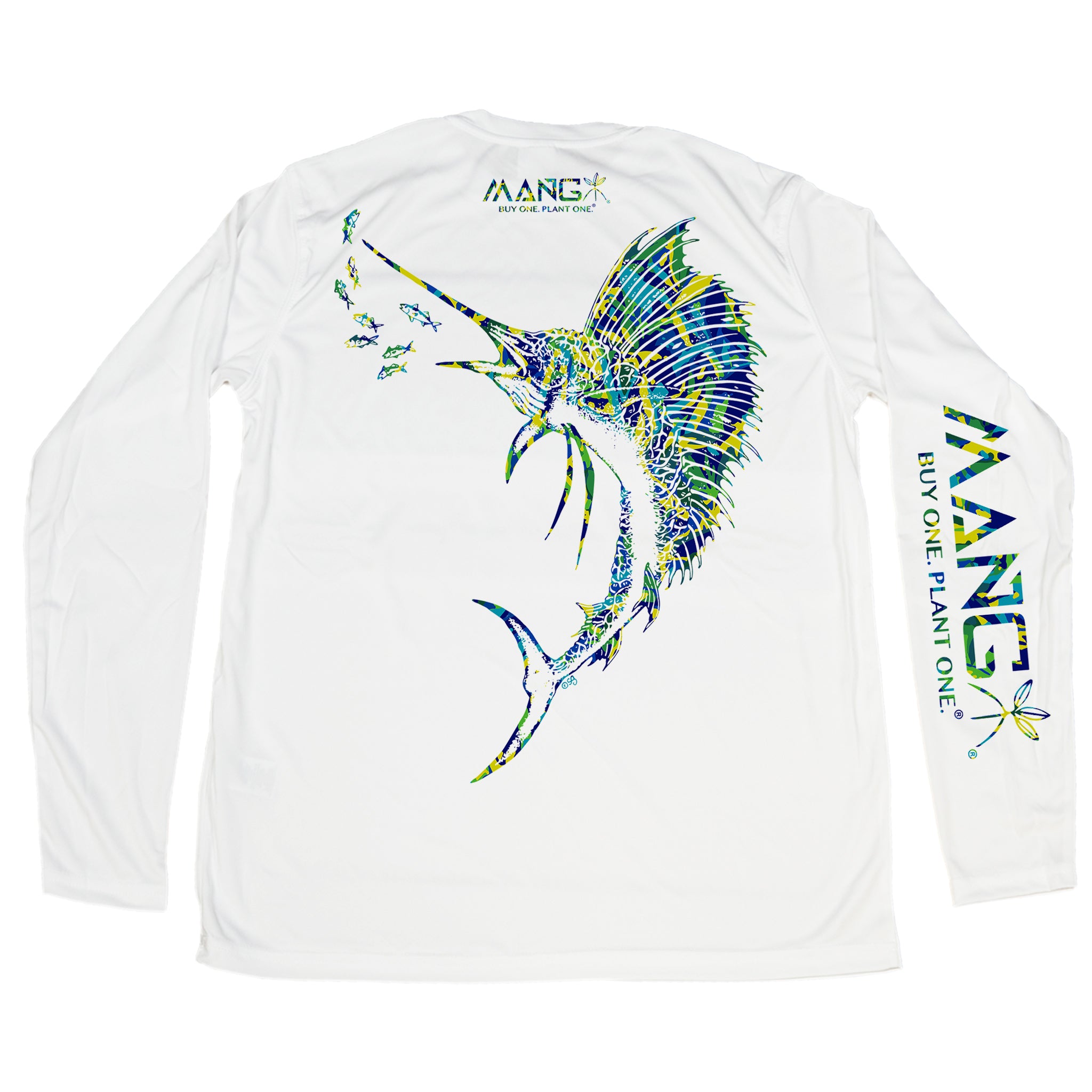 Sailfish Long Sleeve Fishing Shirt // White